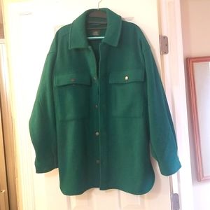 Shamrock green shacket
